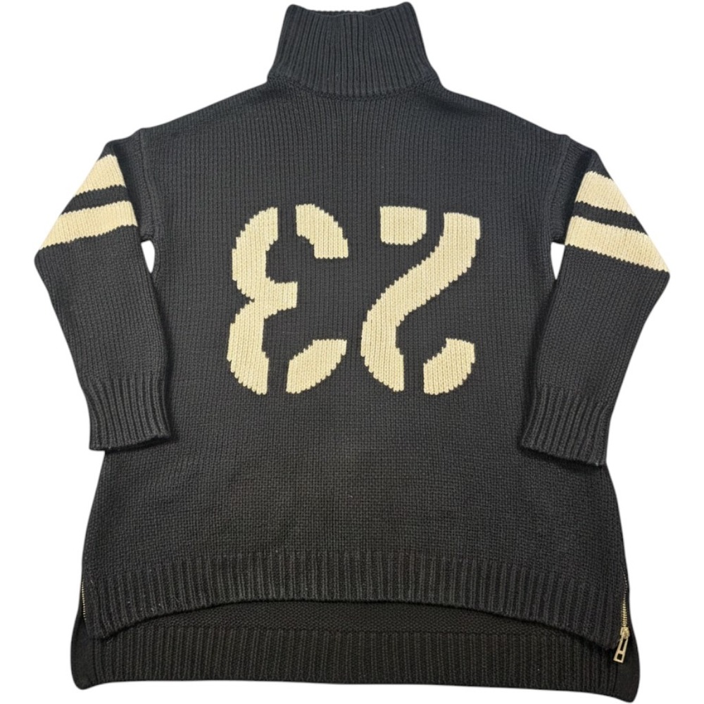 Zadig & Voltaire North Bis WNA Black Merino Alpaca Turtleneck Sweater 23 S